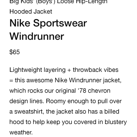 Nike Kids Windrunner Wind Breaker Jacket XS - Picture 11 of 12